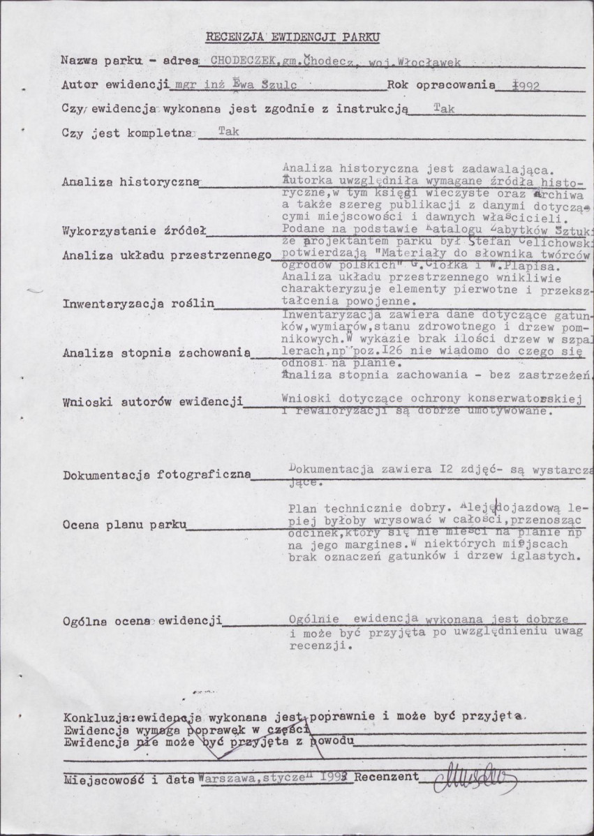 EP - Ewidencja parkowa, skan nr 5