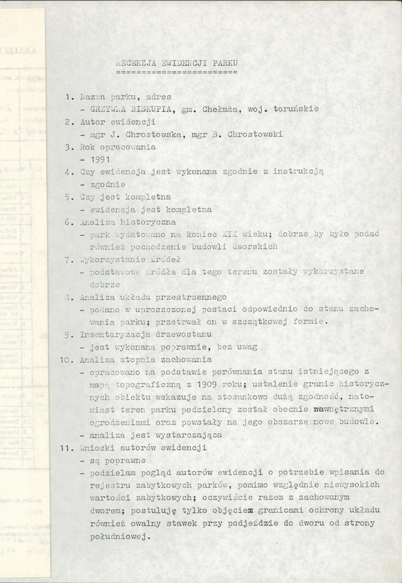 EP - Ewidencja parkowa, skan nr 4