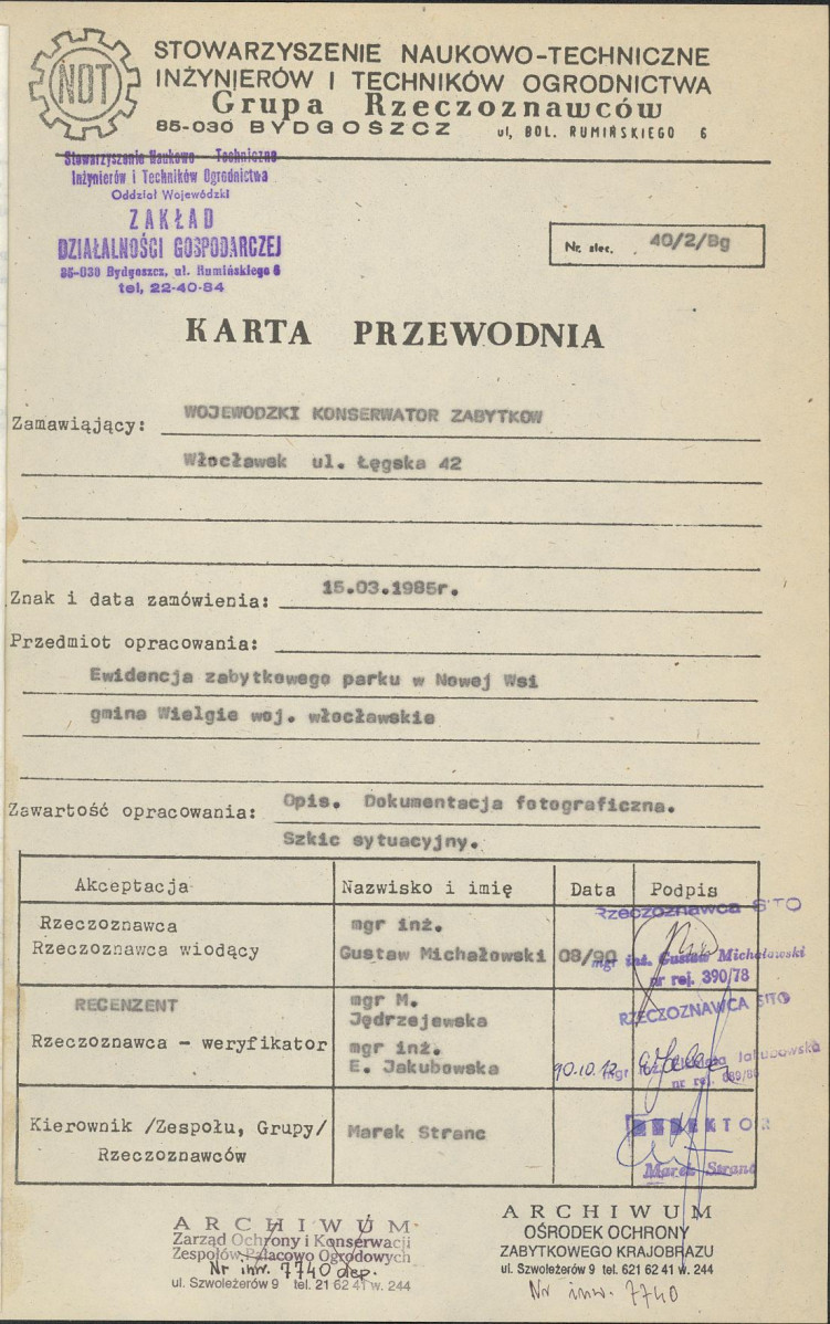 EP - Ewidencja parkowa, skan nr 4