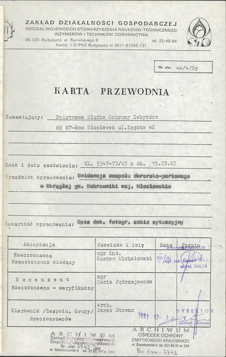 EP - Ewidencja parkowa, skan nr 4