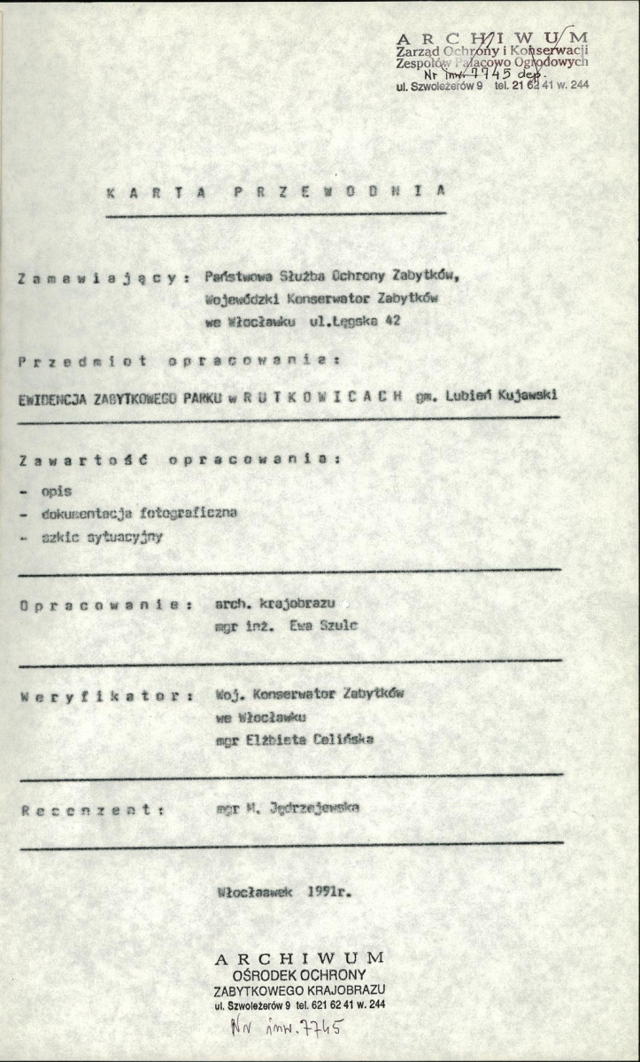 Ewidencja parkowa, skan nr 4