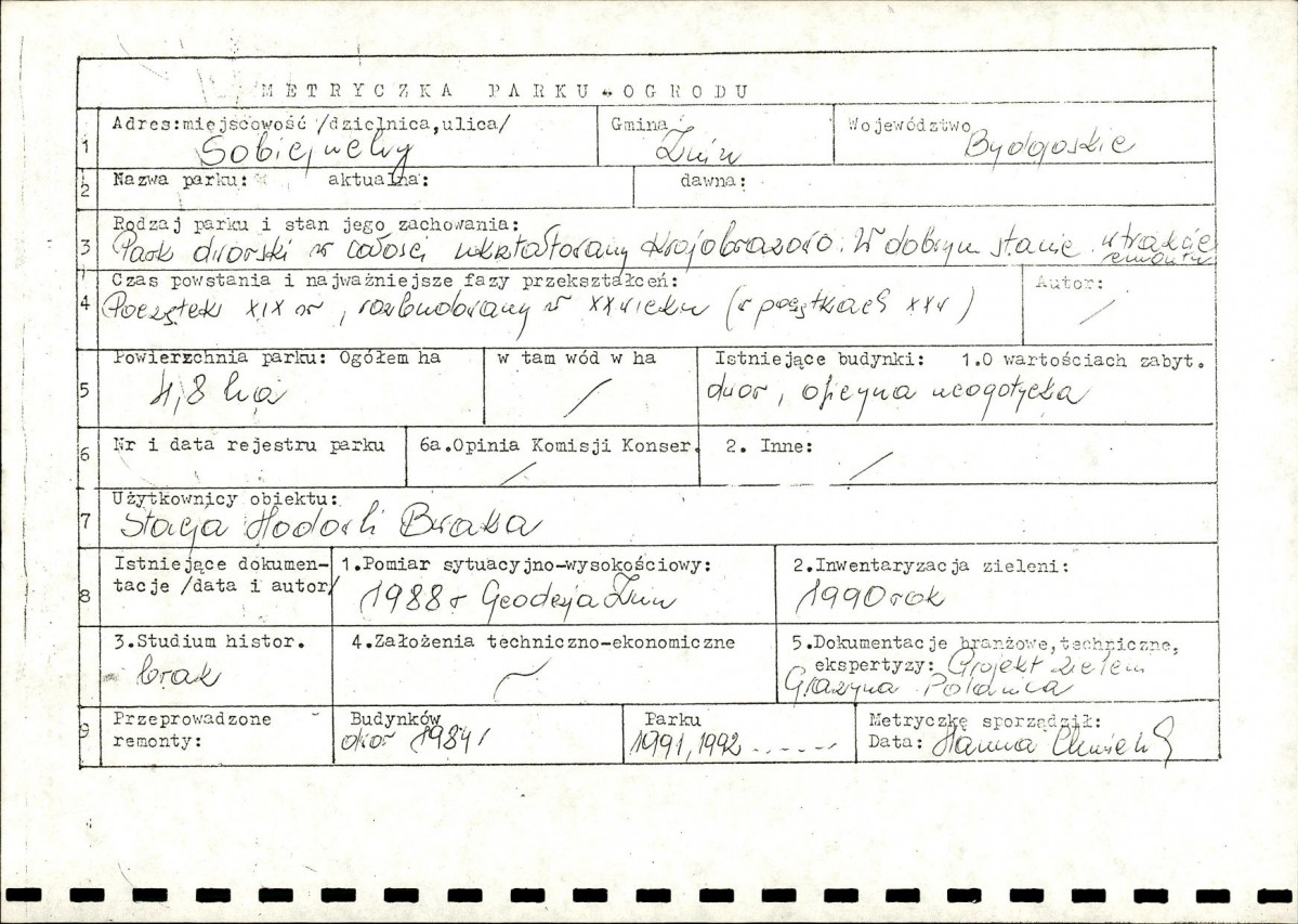 EP - Ewidencja parkowa, skan nr 7