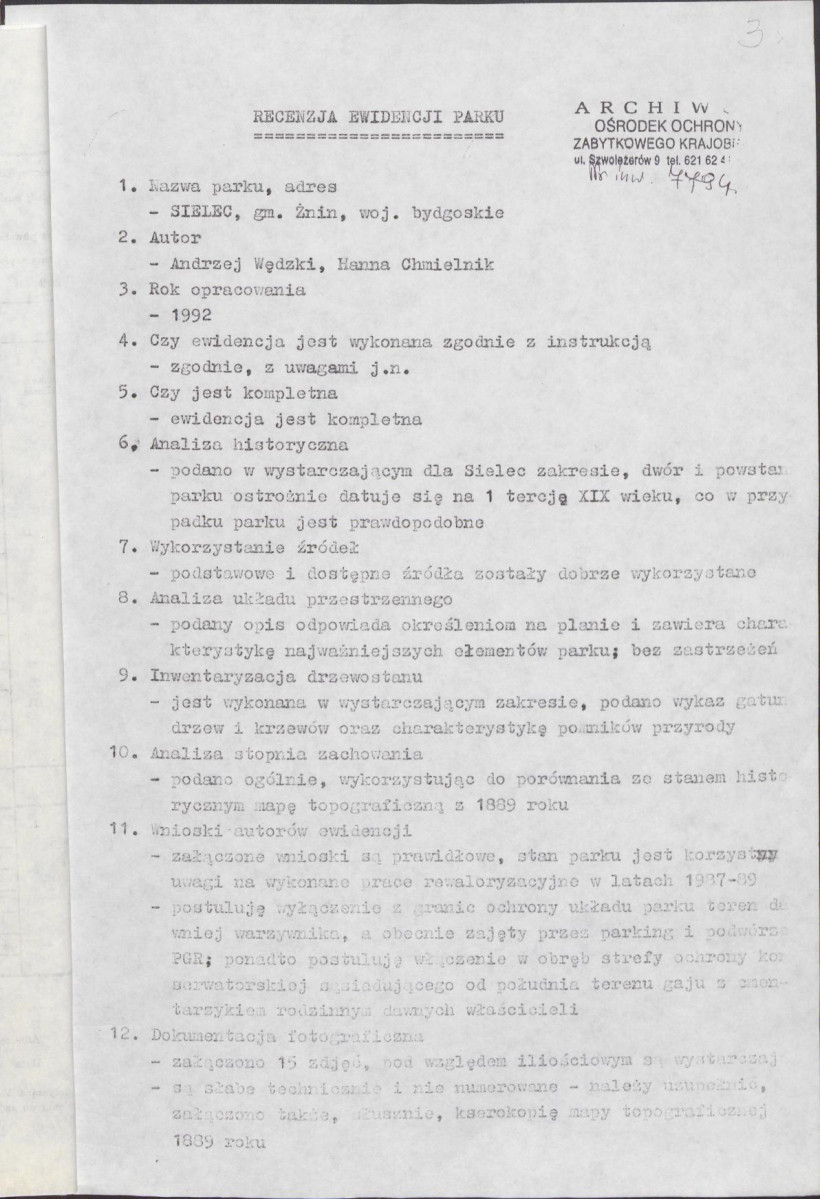 EP - Ewidencja parkowa, skan nr 4