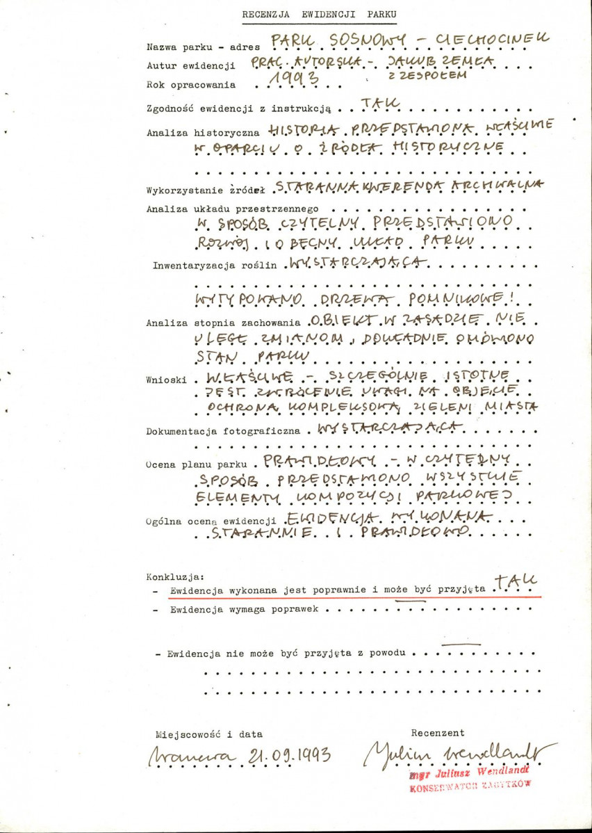 Ewidencja parkowa, skan nr 3