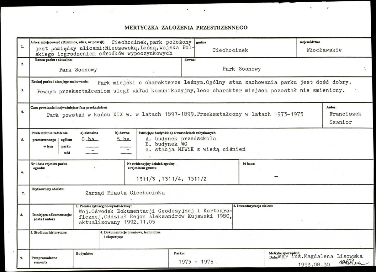 Ewidencja parkowa, skan nr 6
