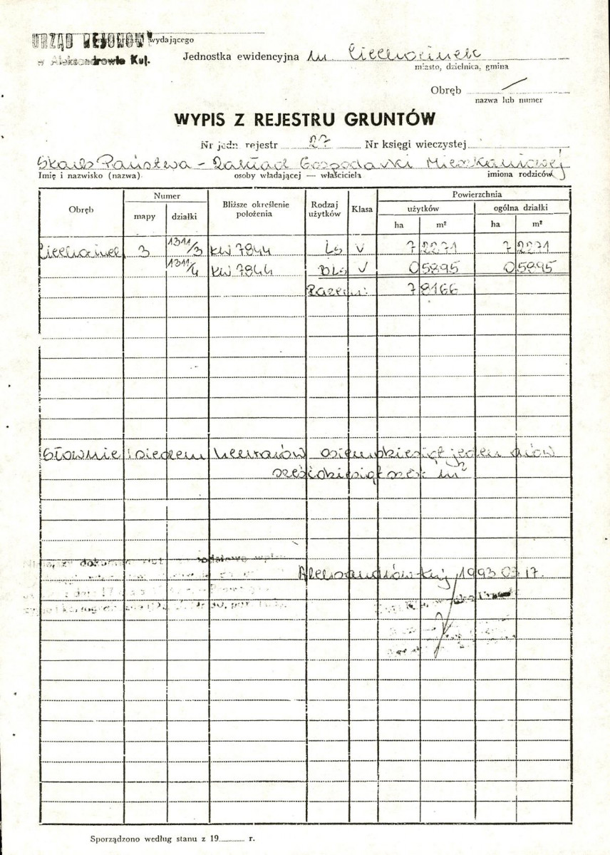 Ewidencja parkowa, skan nr 20