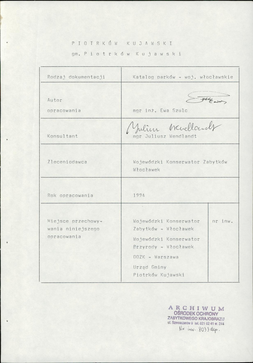 Ewidencja parkowa, skan nr 4