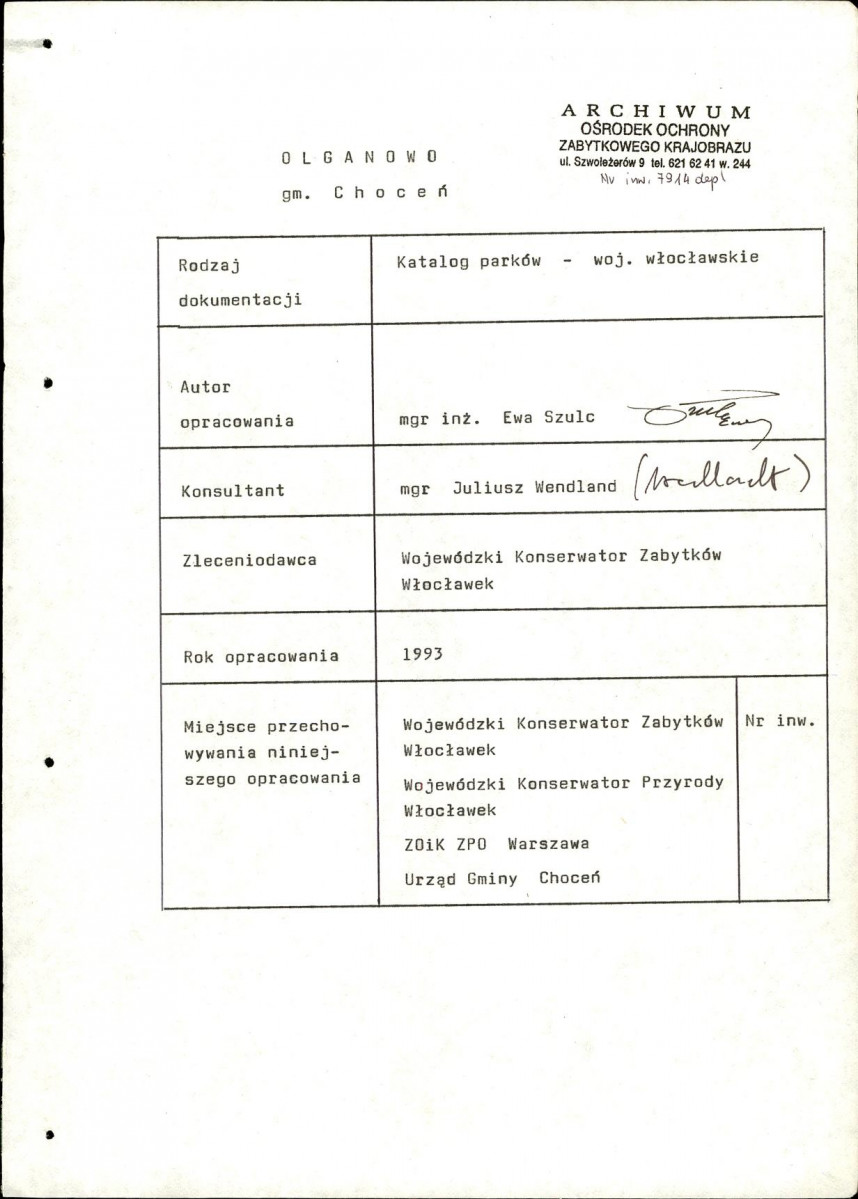 Ewidencja parkowa, skan nr 3