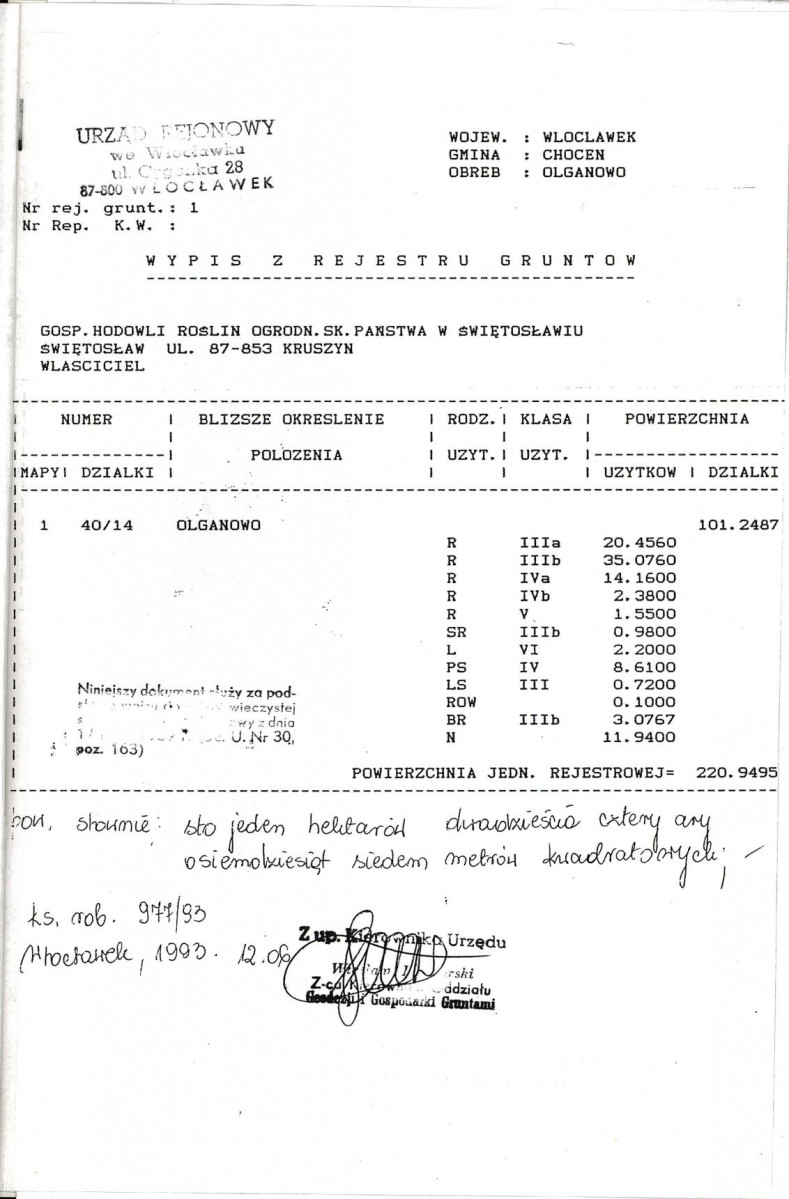 Ewidencja parkowa, skan nr 25