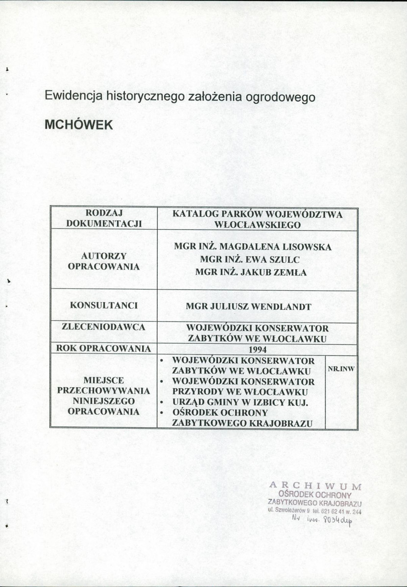 EP - Ewidencja parkowa, skan nr 5