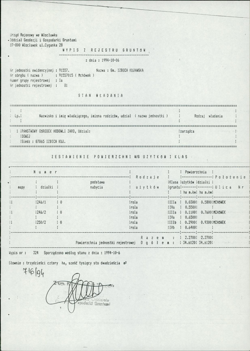 EP - Ewidencja parkowa, skan nr 23