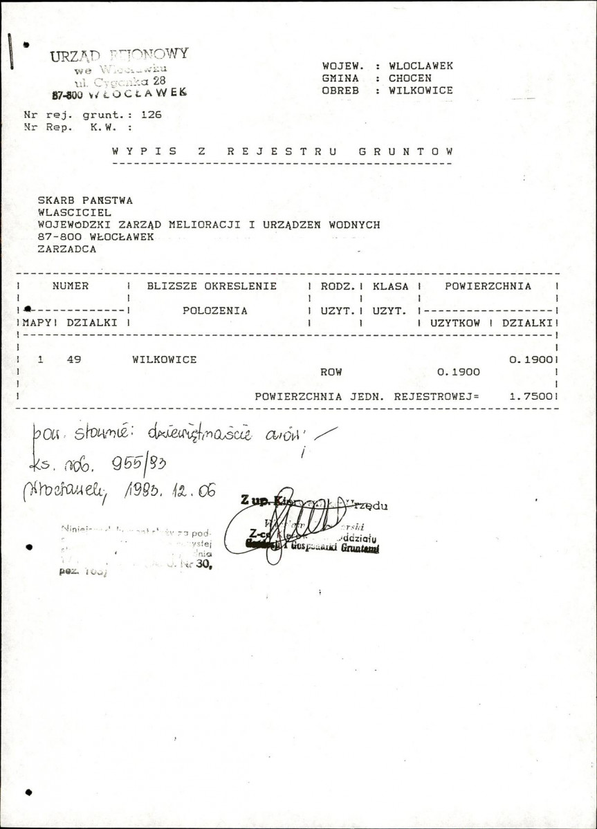 Ewidencja parkowa, skan nr 12