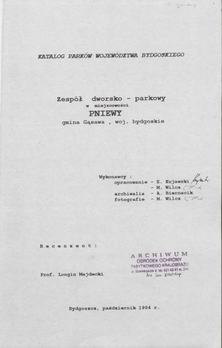 EP - Ewidencja parkowa, skan nr 4