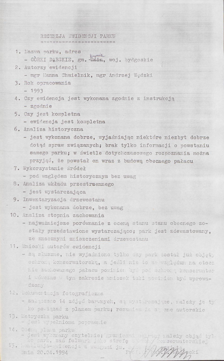 EP - Ewidencja parkowa, skan nr 5