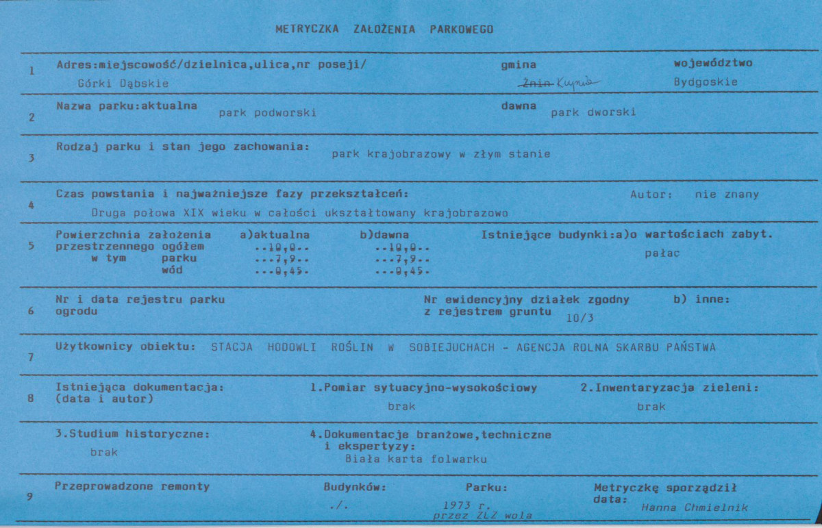 EP - Ewidencja parkowa, skan nr 6