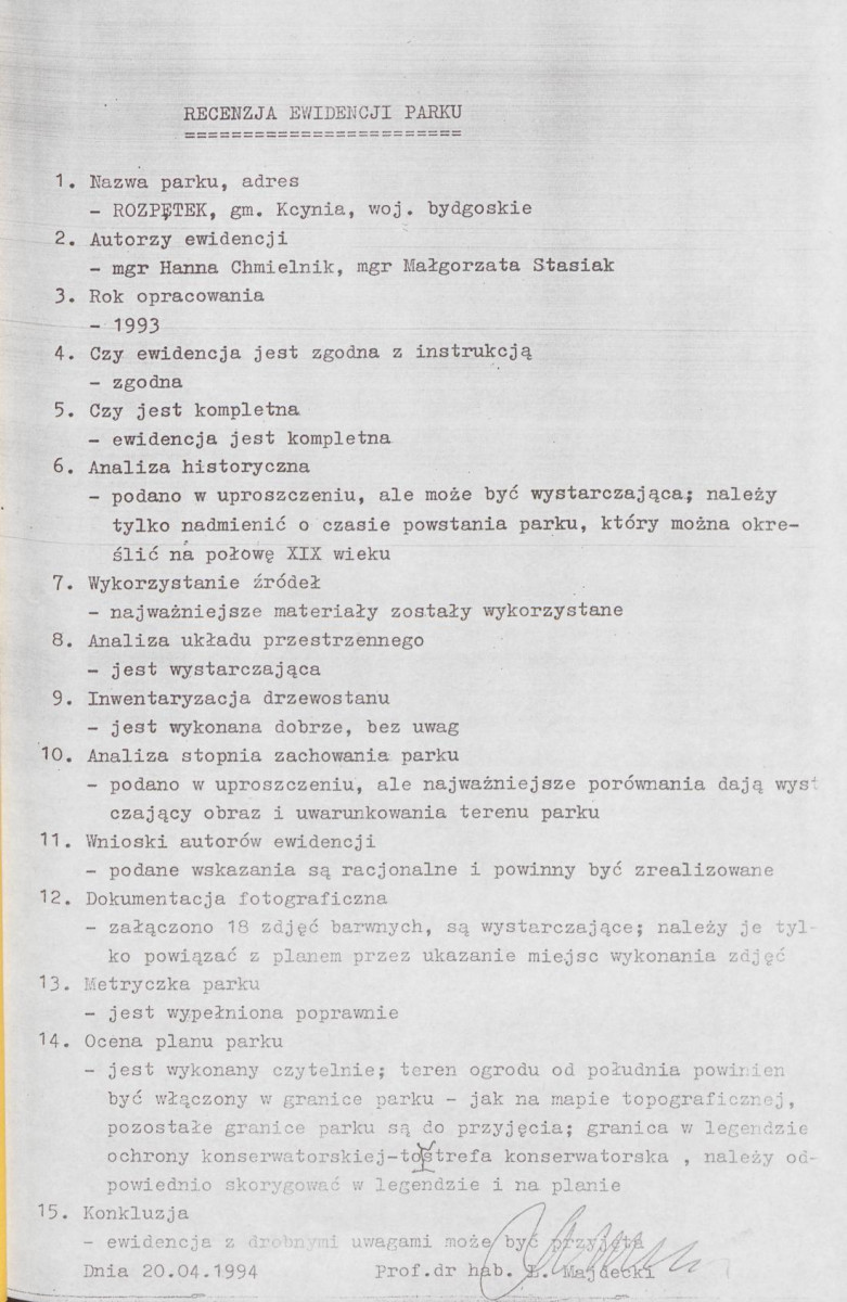 EP - Ewidencja parkowa, skan nr 5