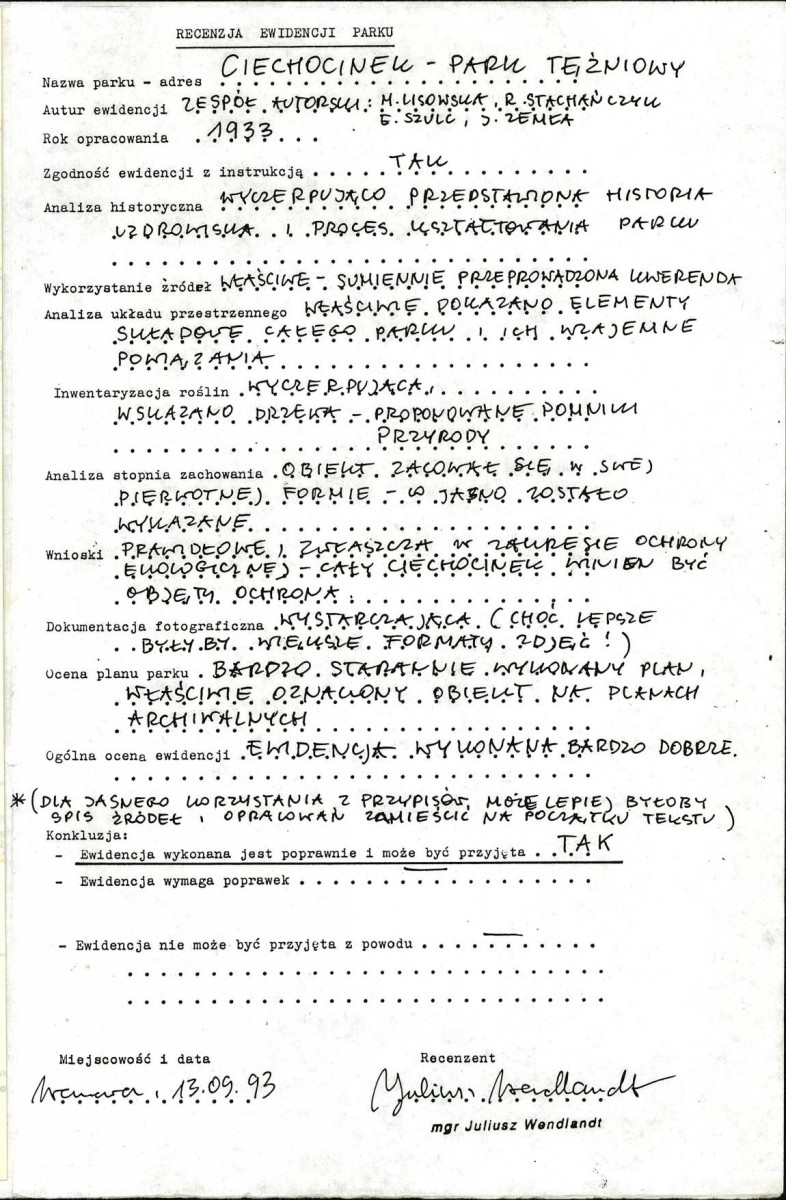 EP - Ewidencja parkowa, skan nr 3