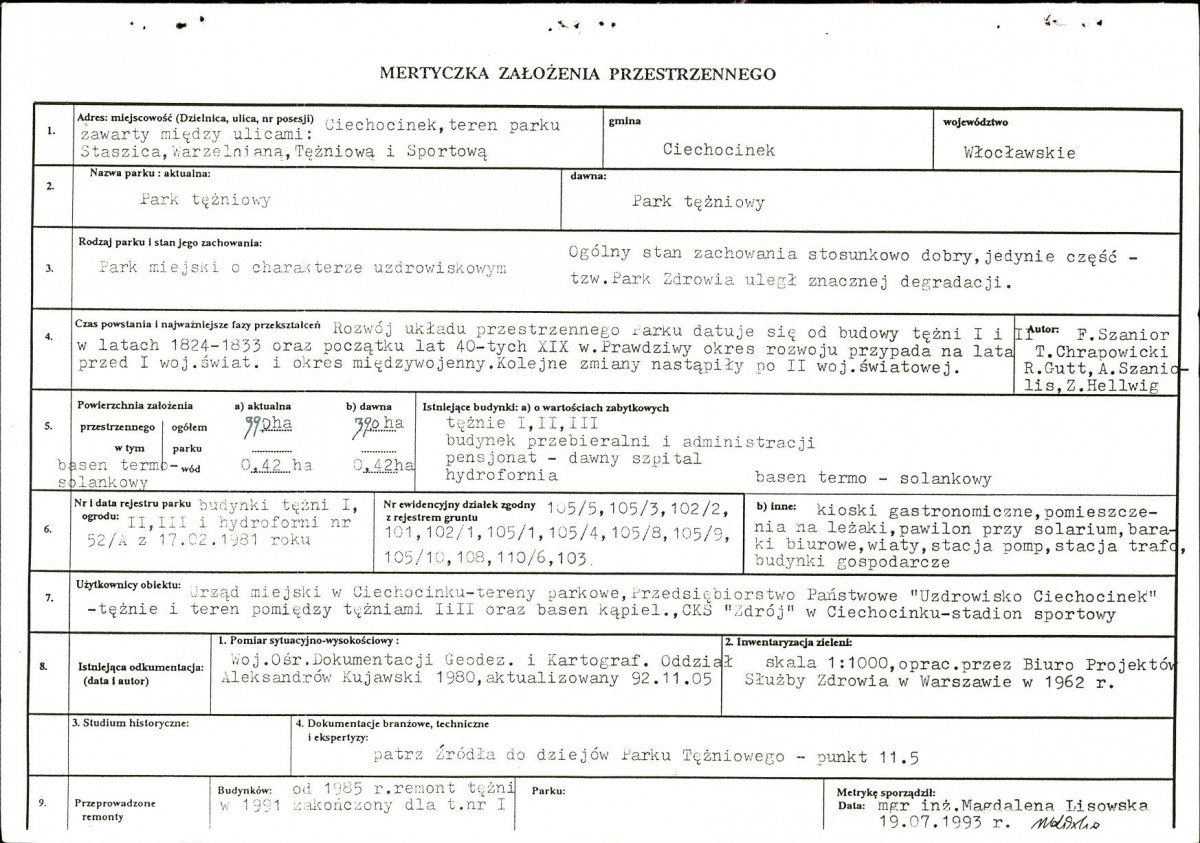EP - Ewidencja parkowa, skan nr 6