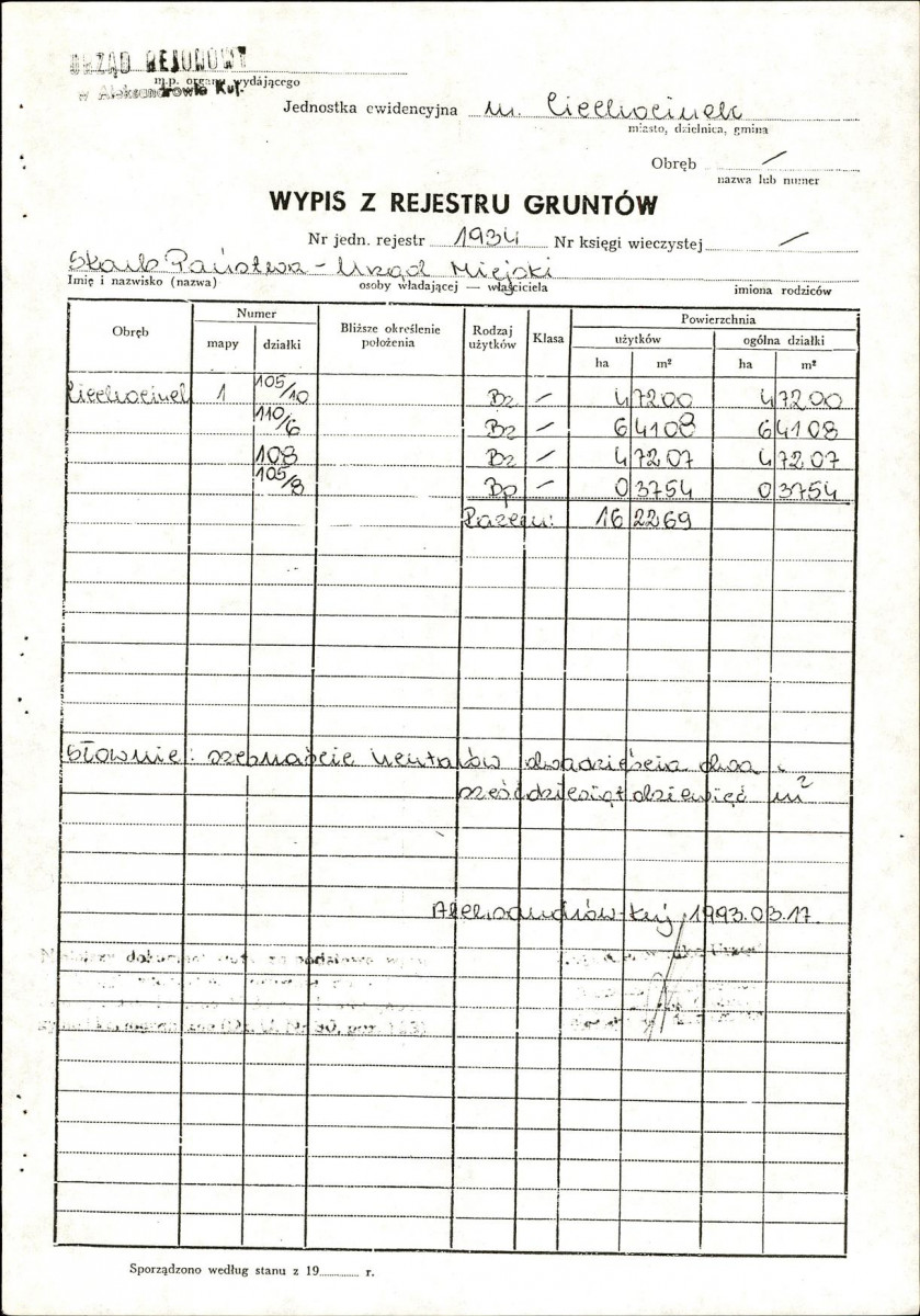 EP - Ewidencja parkowa, skan nr 47