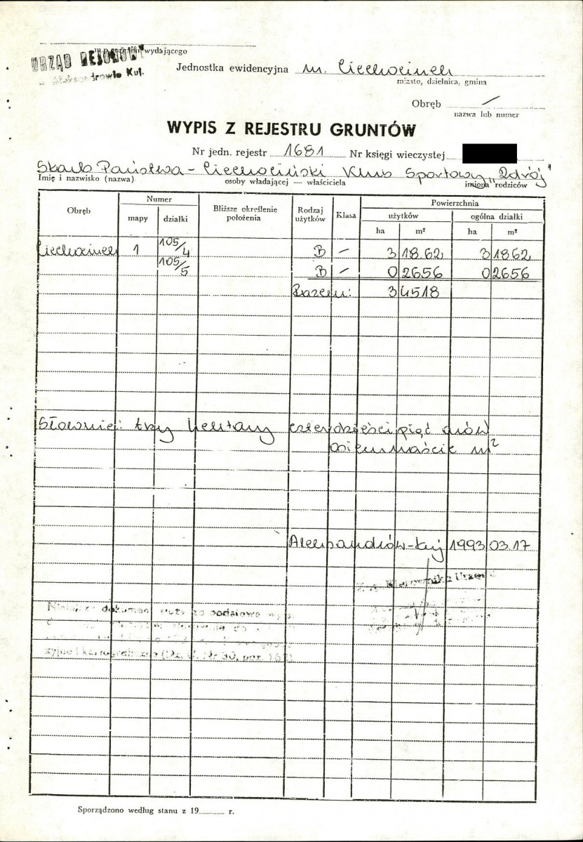 EP - Ewidencja parkowa, skan nr 48