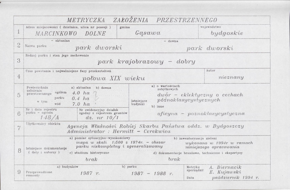 EP - Ewidencja parkowa, skan nr 8
