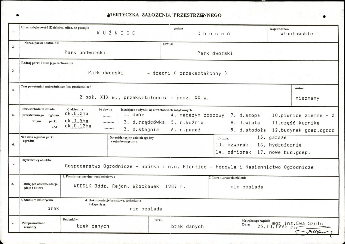 Ewidencja parkowa, skan nr 6