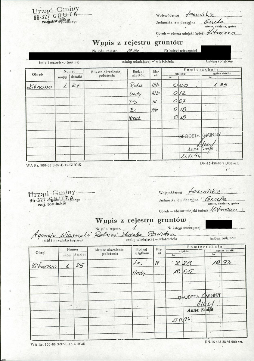 EP - Ewidencja parkowa, skan nr 38