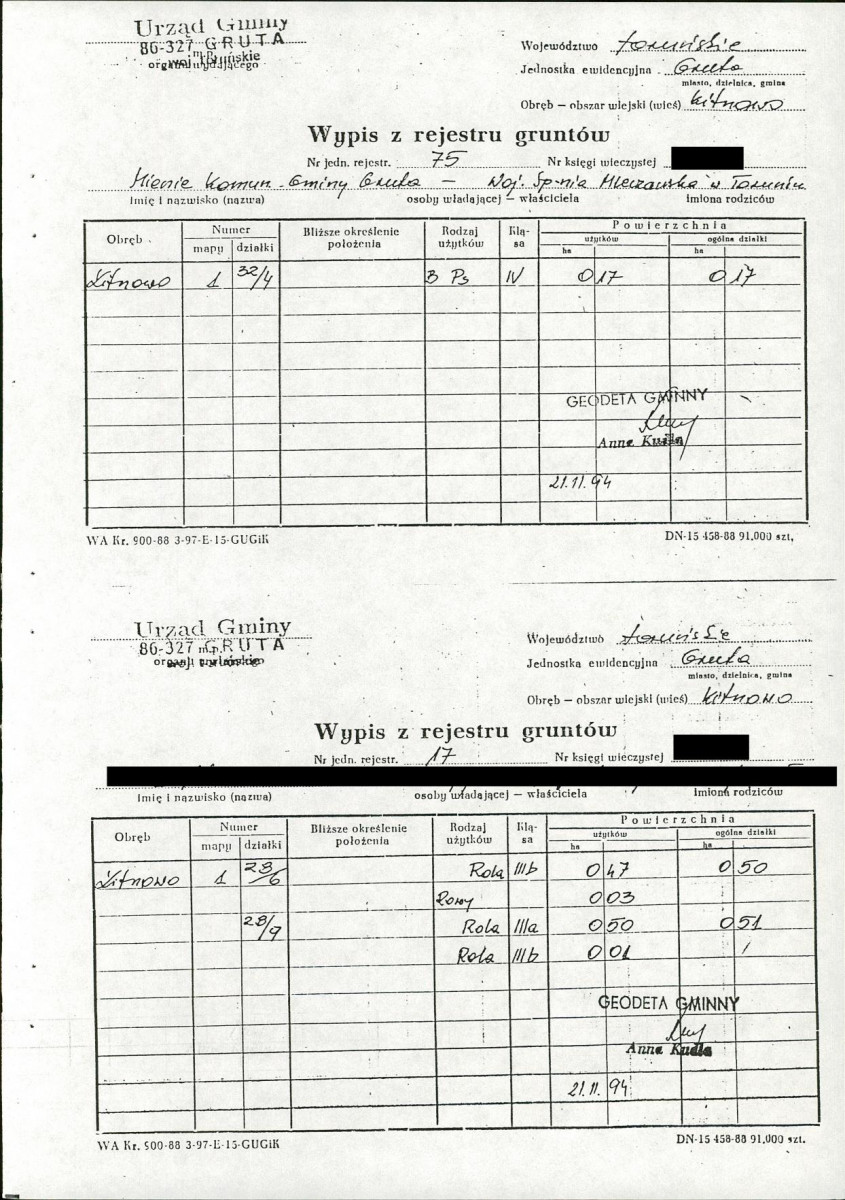 EP - Ewidencja parkowa, skan nr 39