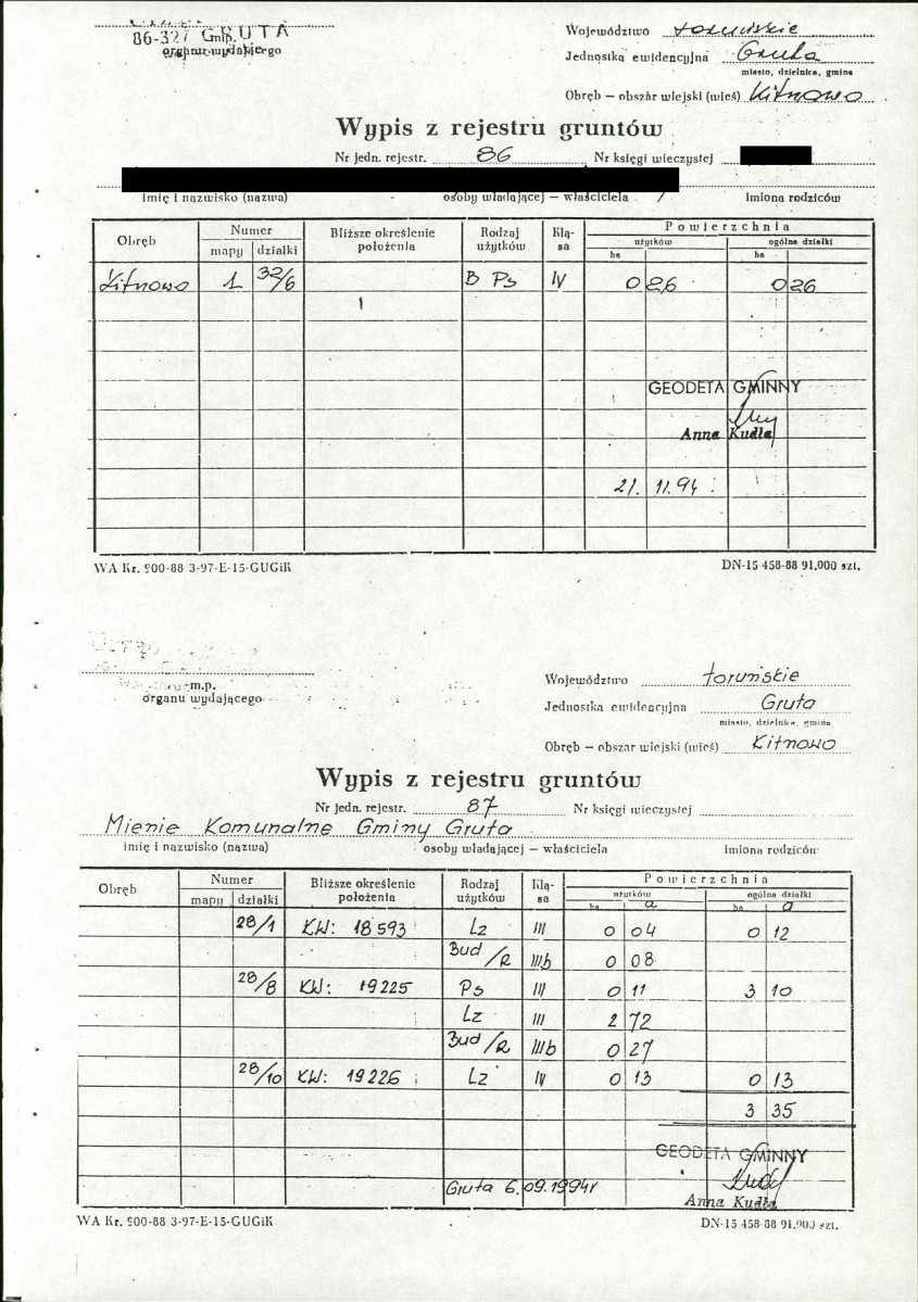 EP - Ewidencja parkowa, skan nr 41