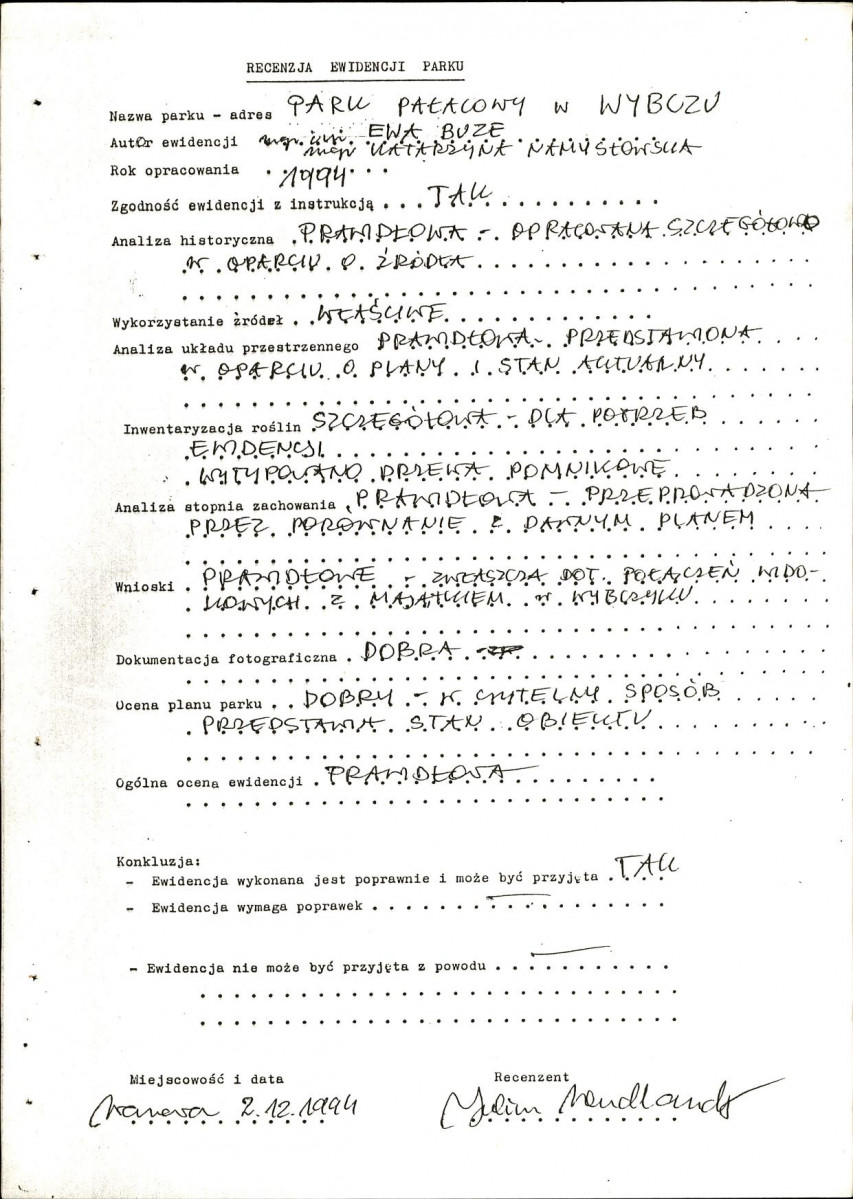EP - Ewidencja parkowa, skan nr 4