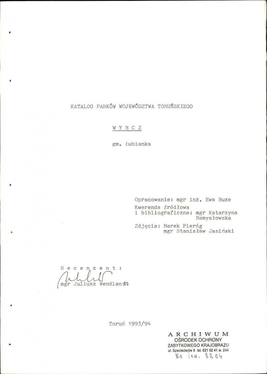 EP - Ewidencja parkowa, skan nr 5