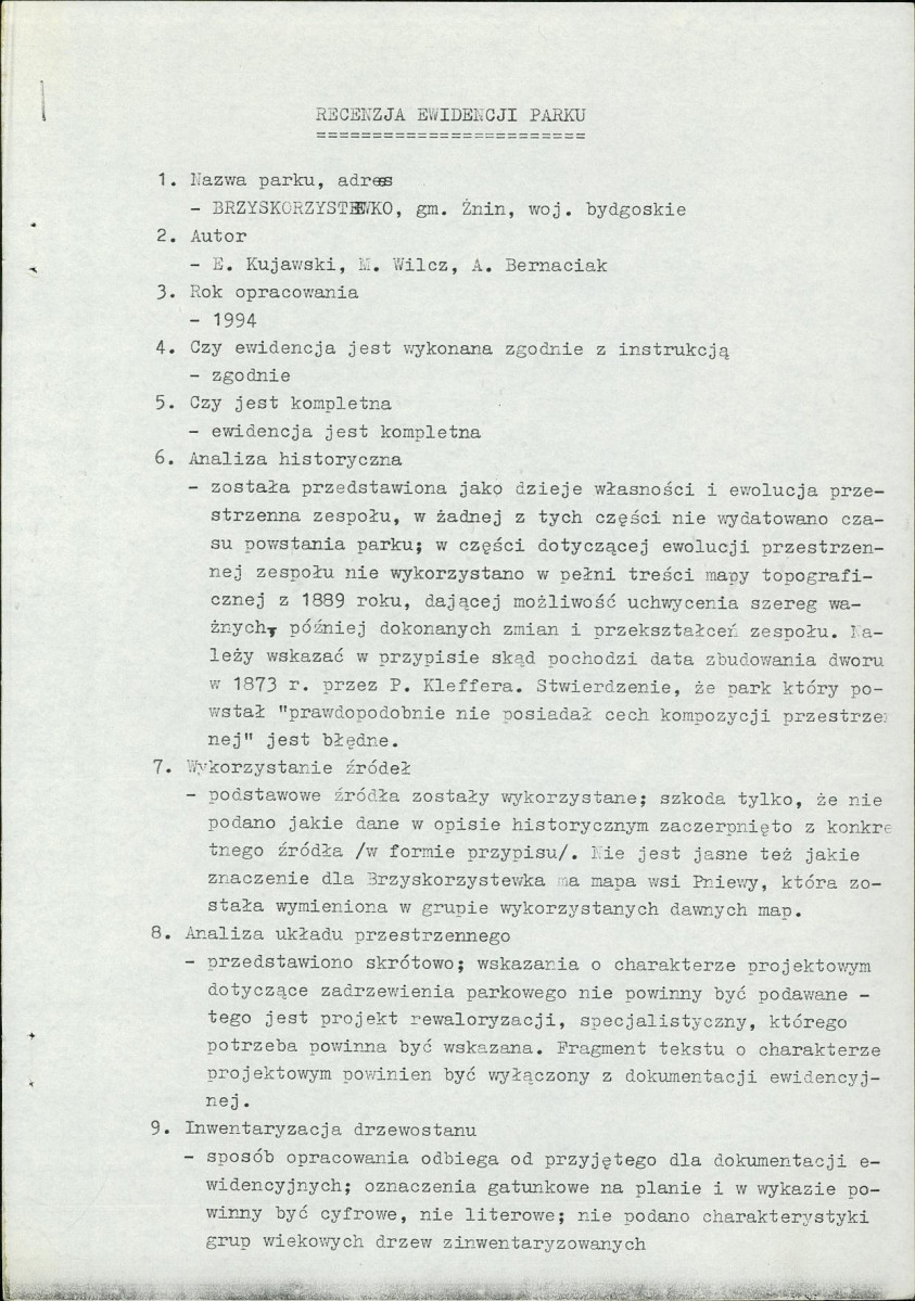 EP - Ewidencja parkowa, skan nr 5