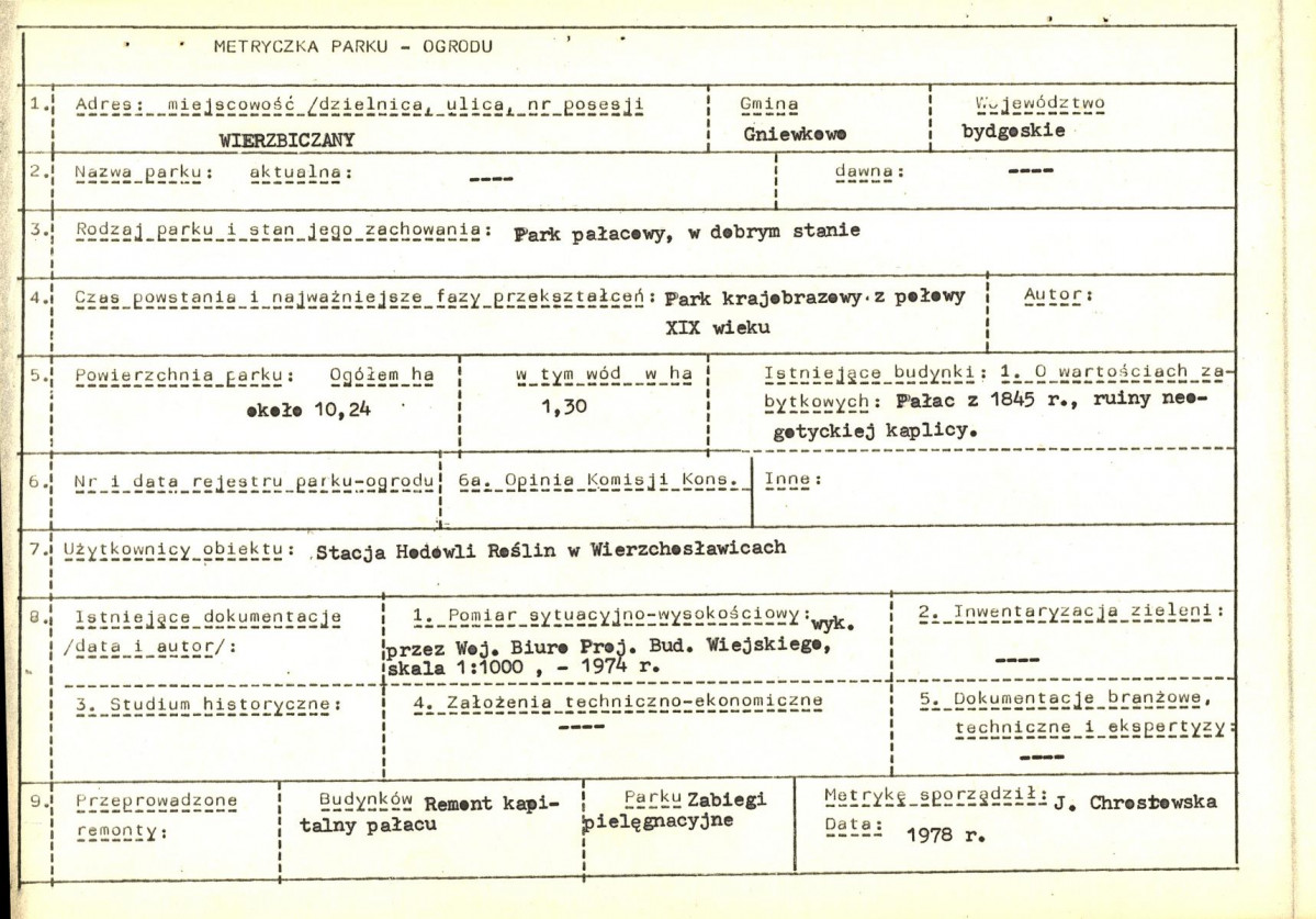 EP - Ewidencja parkowa, skan nr 5