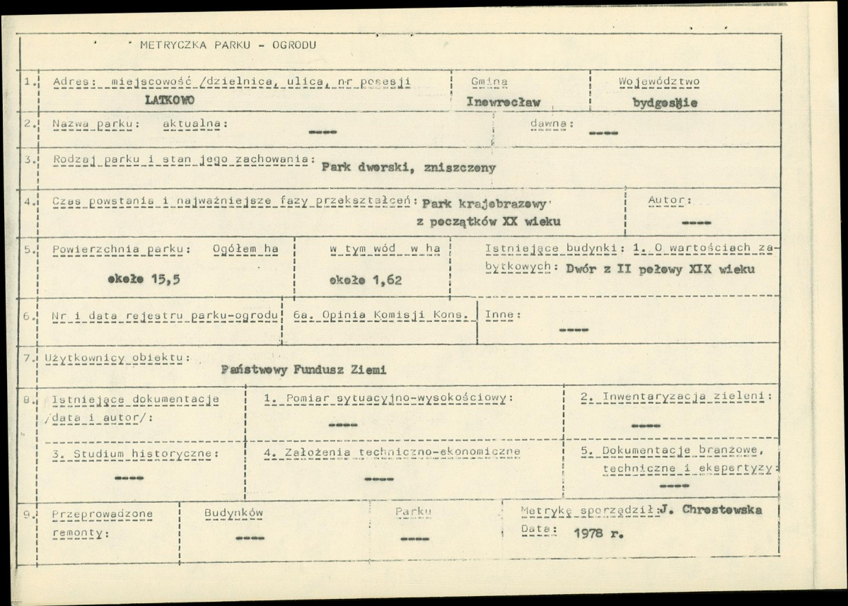 Ewidencja parkowa, skan nr 5