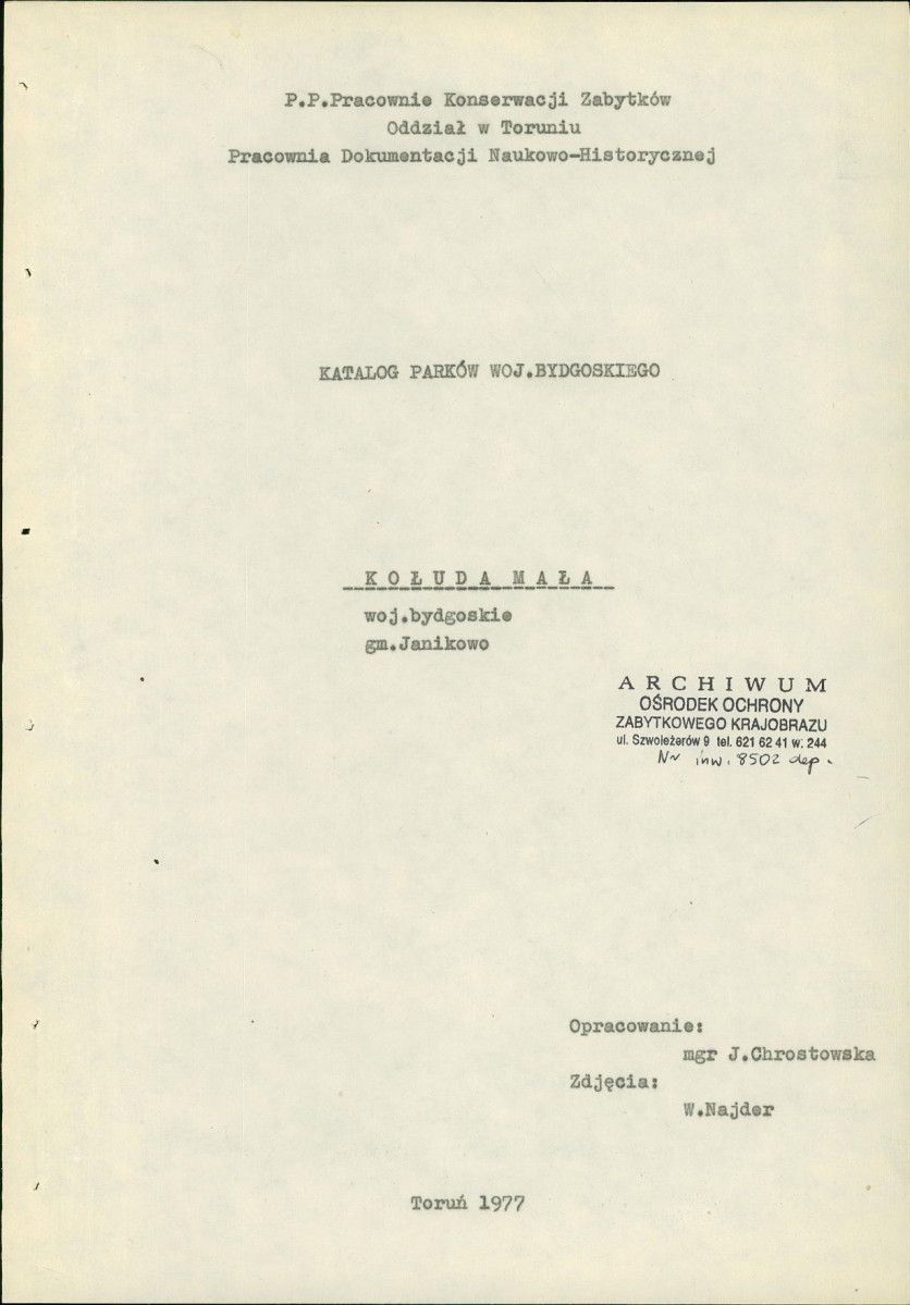 EP - Ewidencja parkowa, skan nr 4