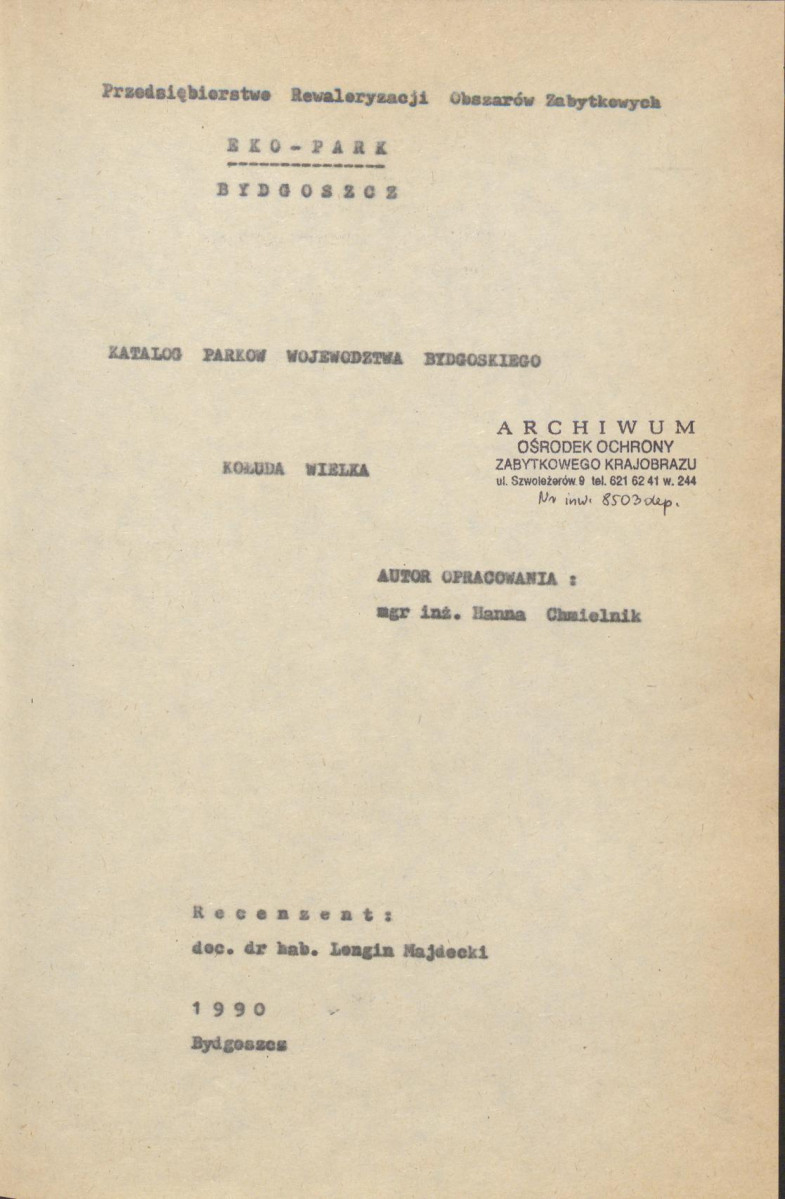 EP - Ewidencja parkowa, skan nr 4