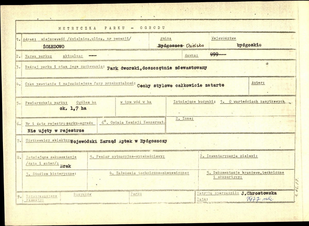 EP - Ewidencja parkowa, skan nr 5