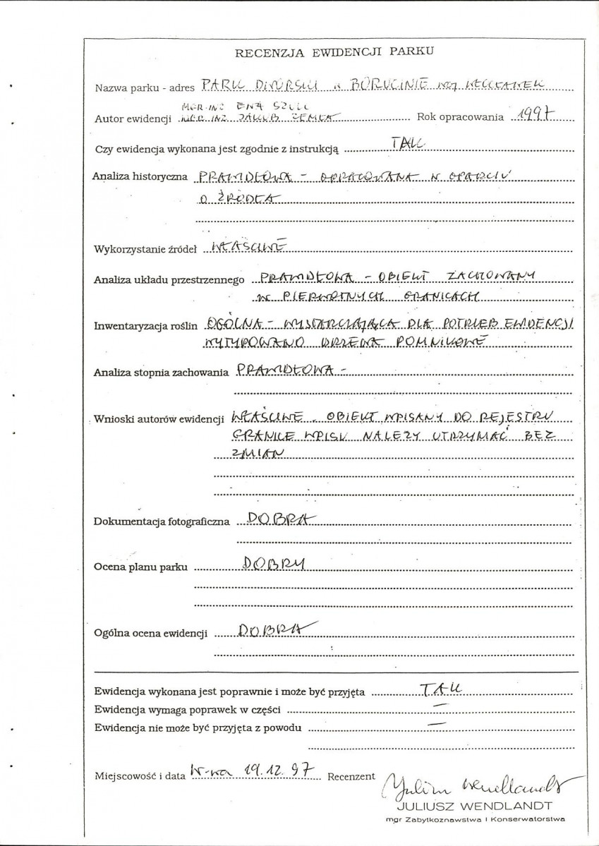 EP - Ewidencja parkowa, skan nr 5