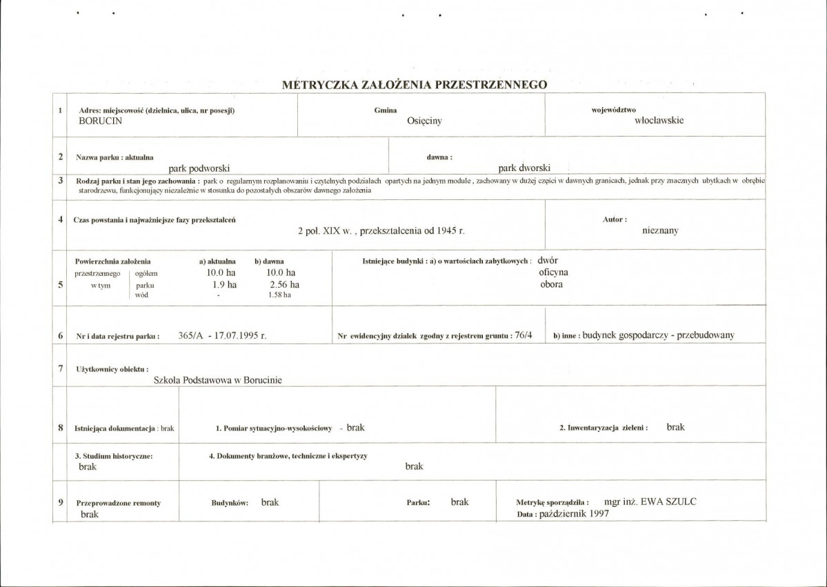 EP - Ewidencja parkowa, skan nr 6
