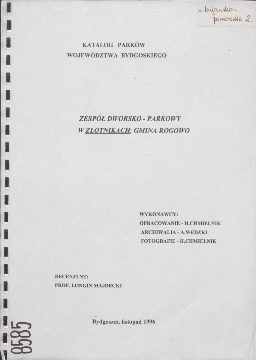 Ewidencja parkowa, skan nr 1