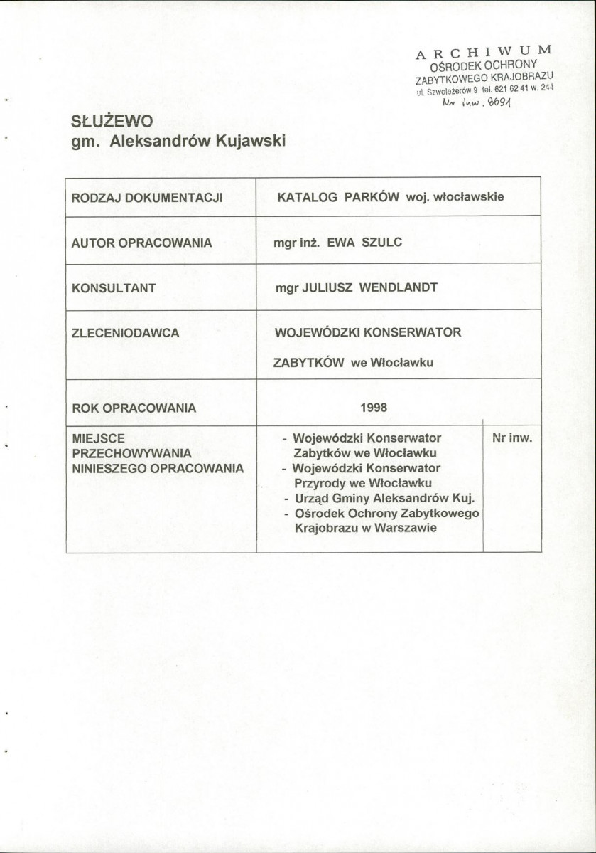 EP - Ewidencja parkowa, skan nr 4
