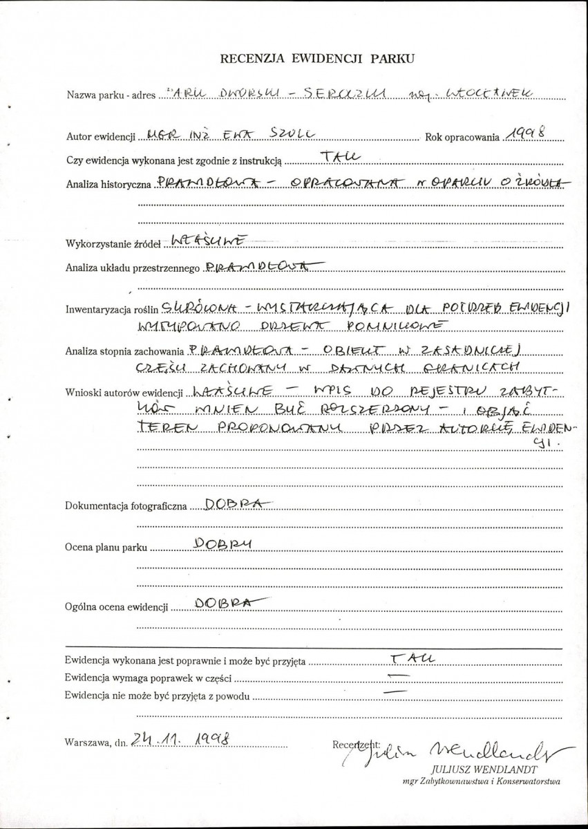 EP - Ewidencja parkowa, skan nr 5