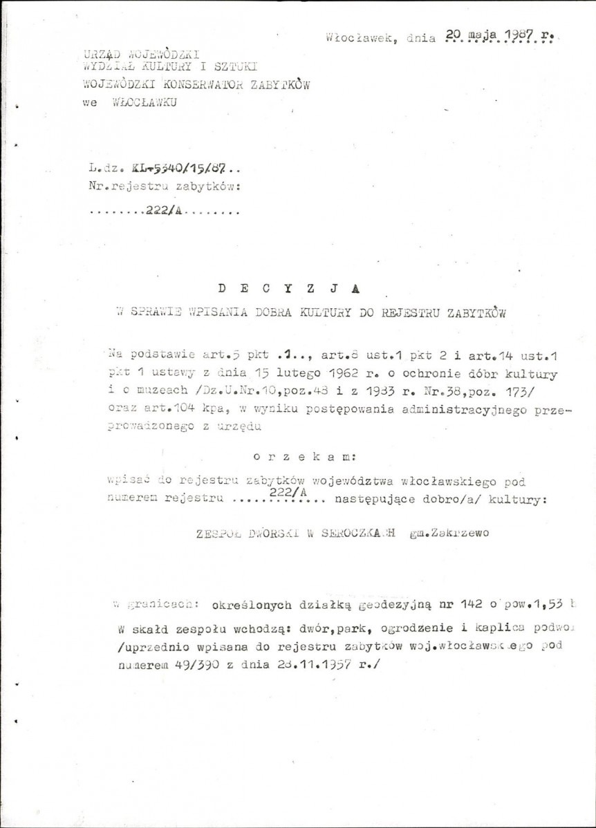 EP - Ewidencja parkowa, skan nr 27