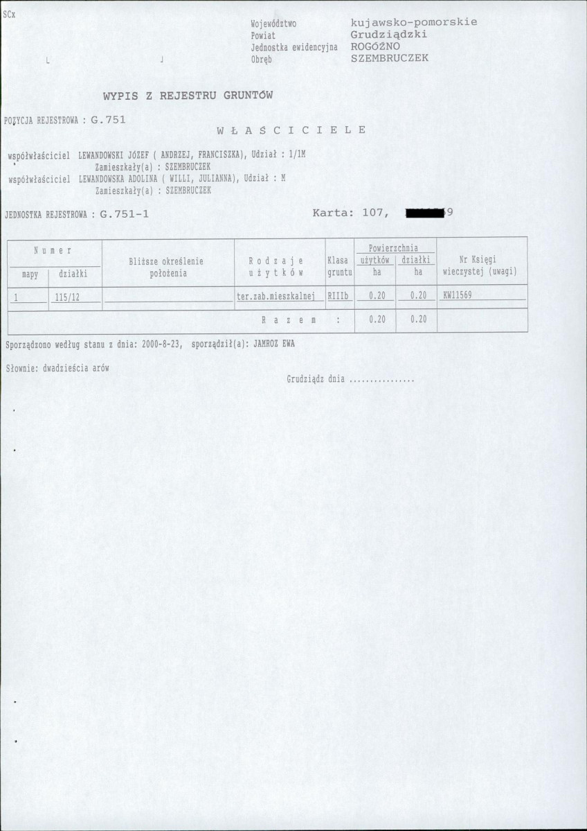 EP - Ewidencja parkowa, skan nr 26