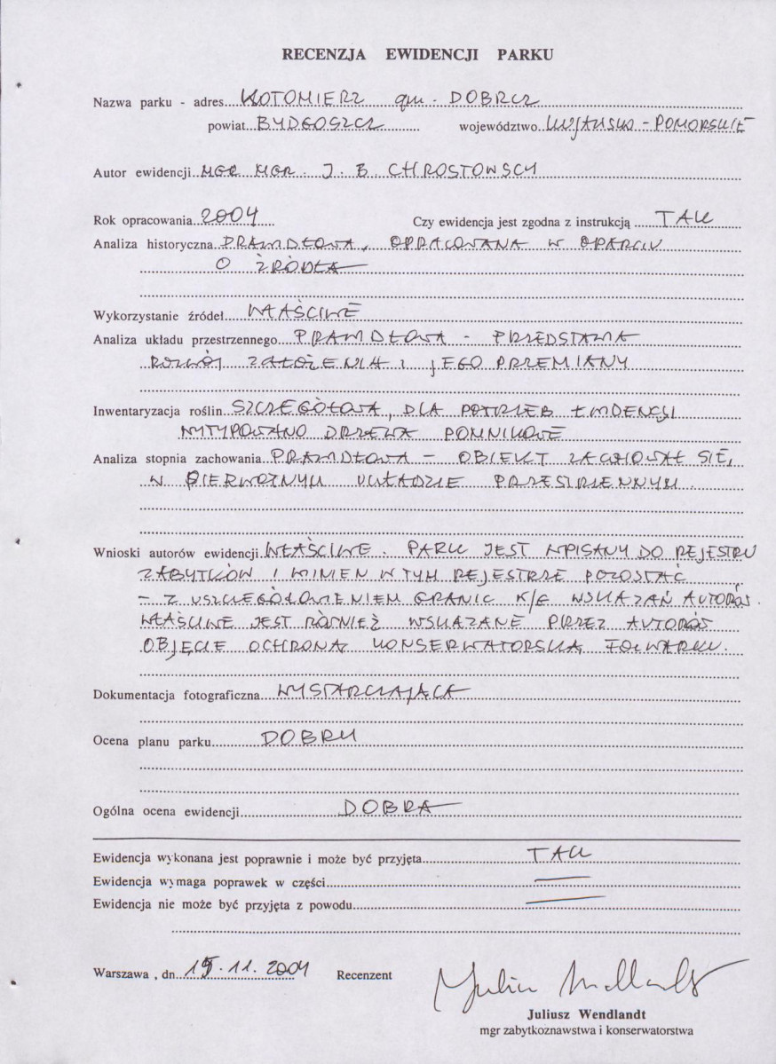 EP - Ewidencja parkowa, skan nr 4