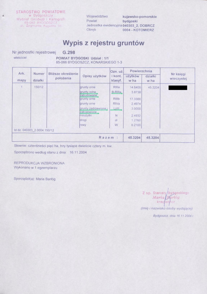 EP - Ewidencja parkowa, skan nr 28