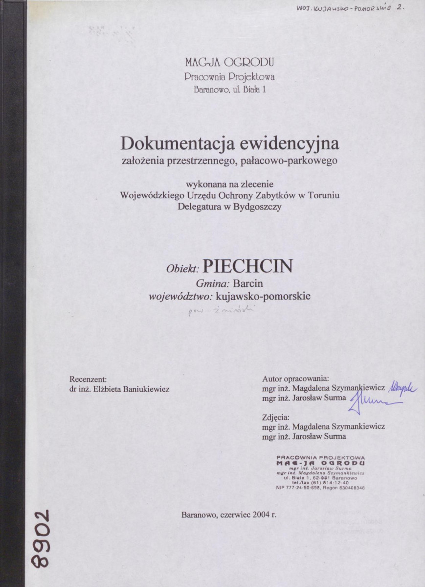 EP - Ewidencja parkowa, skan nr 1