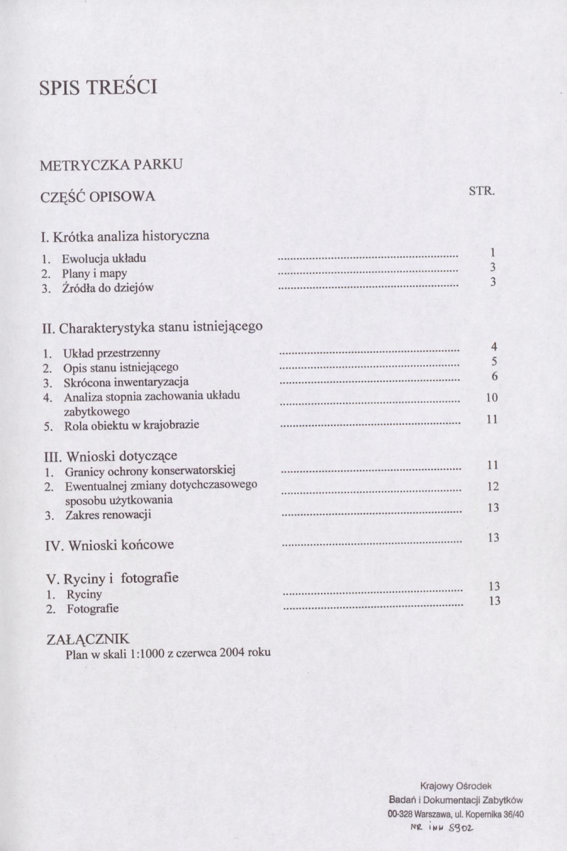 EP - Ewidencja parkowa, skan nr 6