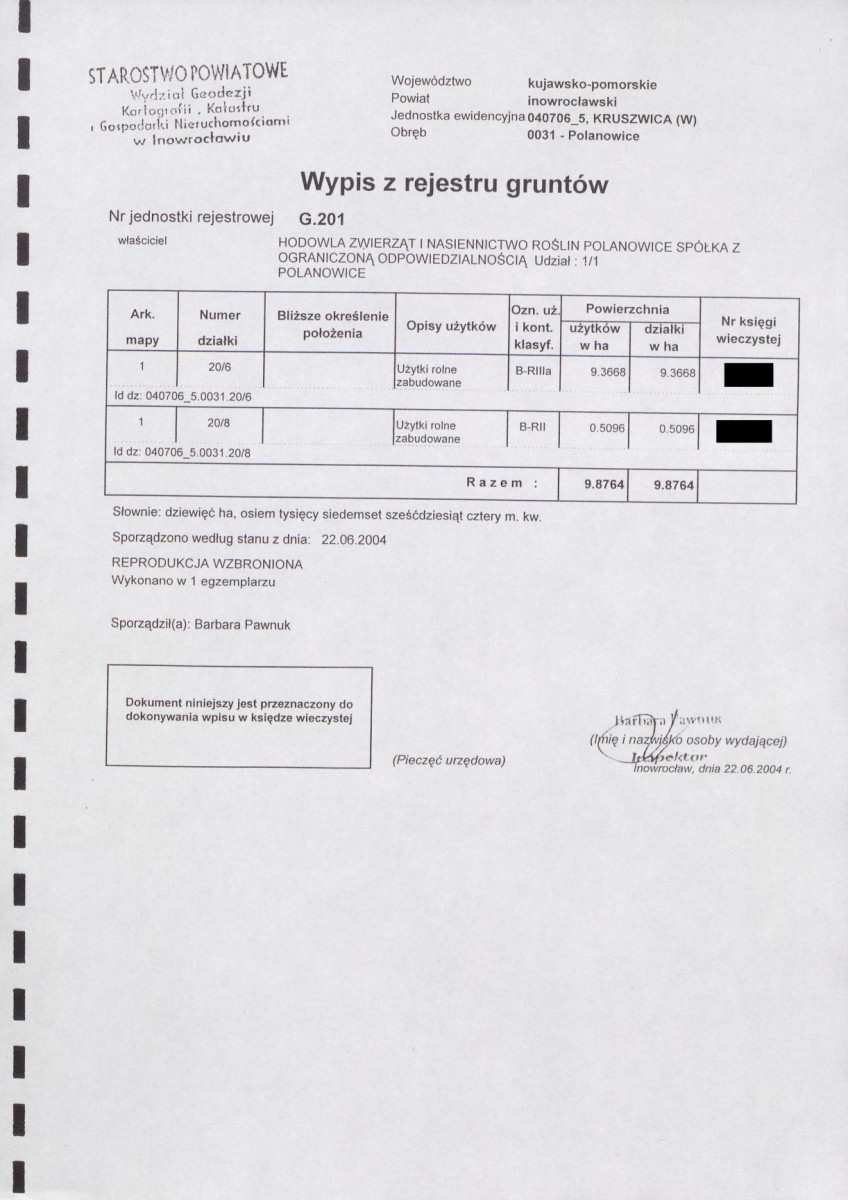 Ewidencja parkowa, skan nr 6