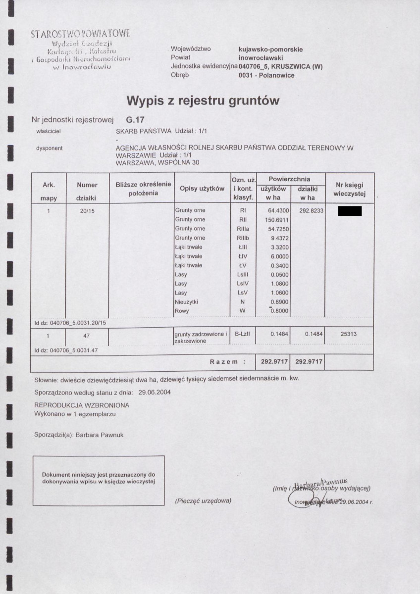 Ewidencja parkowa, skan nr 8